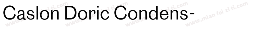 Caslon Doric Condens字体转换